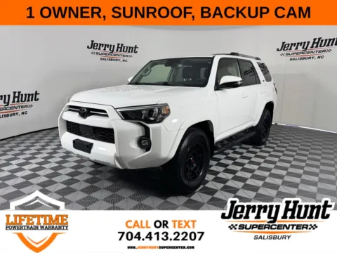White 2022 Toyota 4Runner SR5 Premium for sale in Salisbury, NC