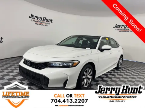 White 2025 Honda Civic LX for sale in Salisbury, NC