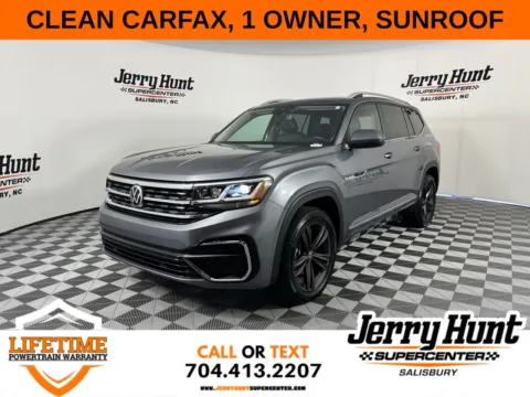Gray 2022 Volkswagen Atlas 3.6L V6 SEL R-Line for sale in Salisbury, NC