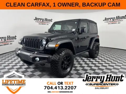 Black 2025 Jeep Wrangler Willys for sale in Salisbury, NC