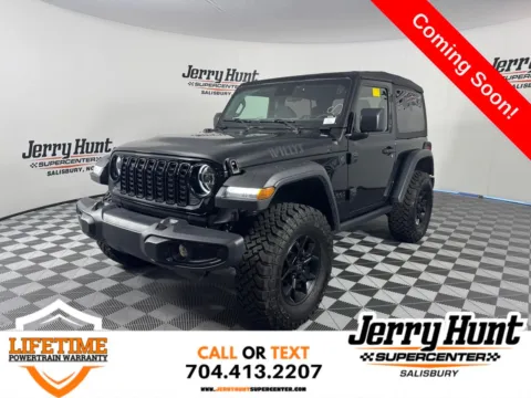 Black 2025 Jeep Wrangler Willys for sale in Salisbury, NC