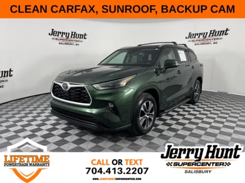 Green 2023 Toyota Highlander XLE for sale in Salisbury, NC