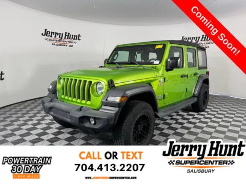 Green 2018 Jeep Wrangler Unlimited Sport for sale in Salisbury, NC
