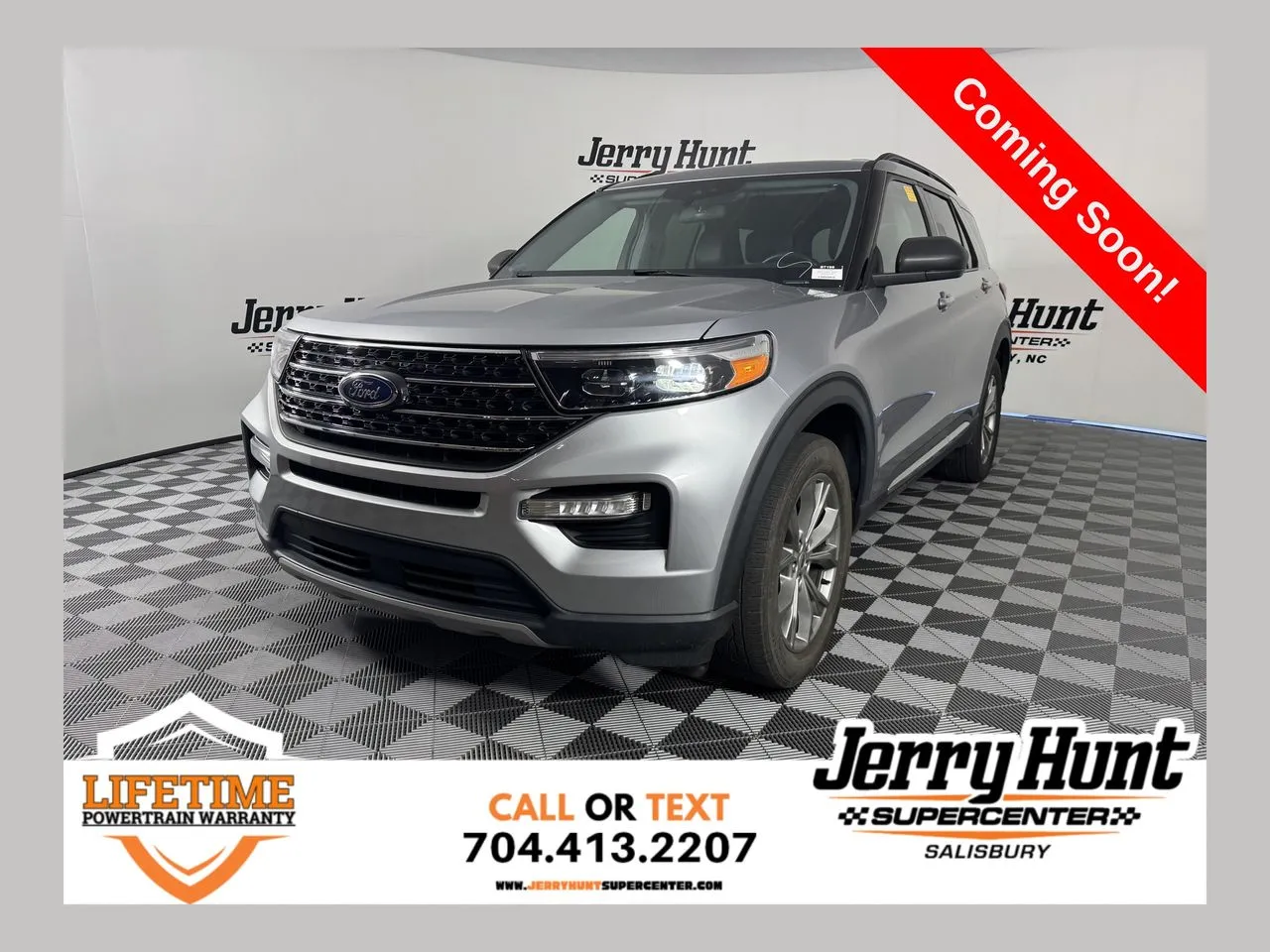 Silver 2021 Ford Explorer XLT for sale in Salisbury, NC
