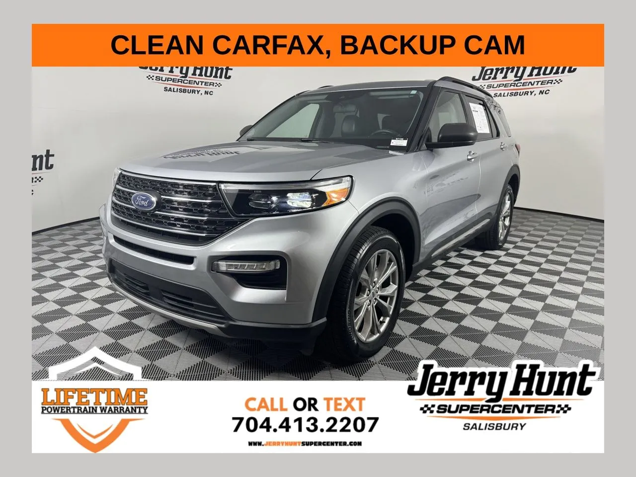 Silver 2021 Ford Explorer XLT for sale in Salisbury, NC