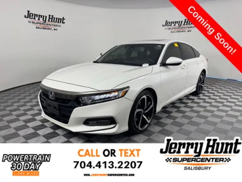 White 2019 Honda Accord Sport 2.0T for sale in Salisbury, NC