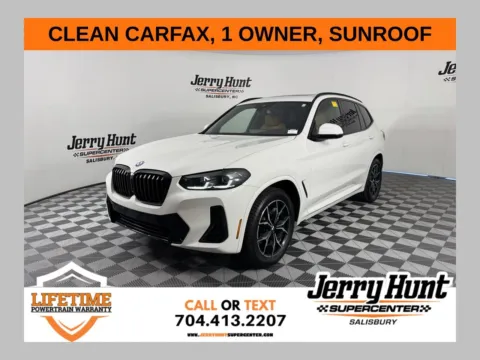 White 2023 BMW X3 xDrive30i for sale in Salisbury, NC