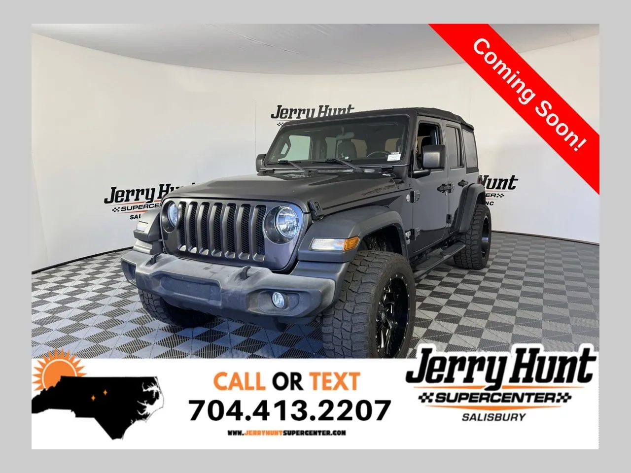 Gray 2018 Jeep Wrangler Unlimited Sport for sale in Salisbury, NC