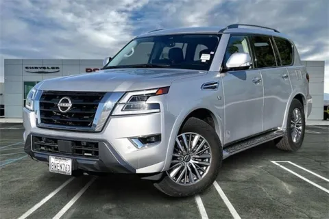 Silver 2021 Nissan Armada SV for sale in Indio, CA