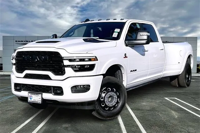White 2026 Ram 3500 Limited Crew Cab 4x4 8' Box for sale in Indio, CA