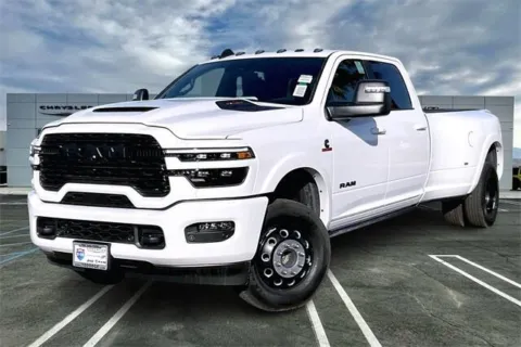 White 2026 Ram 3500 Limited Crew Cab 4x4 8' Box for sale in Indio, CA
