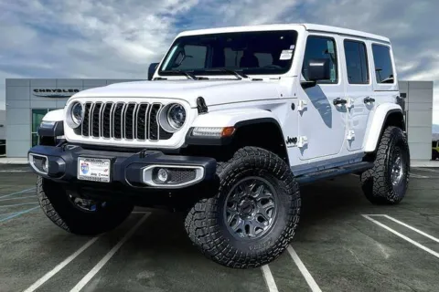 White 2025 Jeep Wrangler 4-door Sahara for sale in Indio, CA