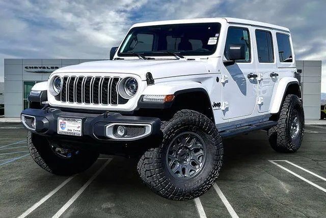 White 2025 Jeep Wrangler 4-door Sahara for sale in Indio, CA