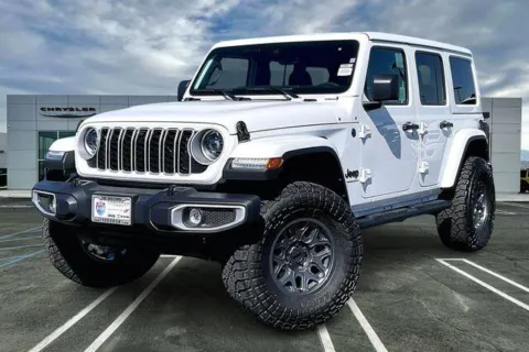 White 2025 Jeep Wrangler 4-door Sahara for sale in Indio, CA