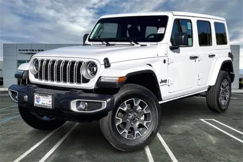 White 2025 Jeep Wrangler 4-door Sahara for sale in Indio, CA