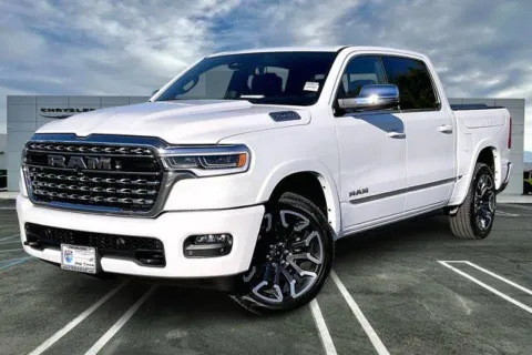 White 2026 Ram 1500 Limited Crew Cab 4x4 5'7' Box for sale in Indio, CA
