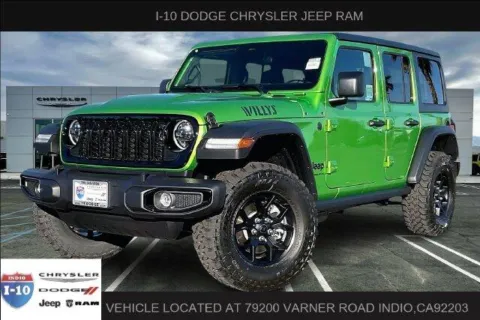 Green 2026 Jeep Wrangler 4-door Willys for sale in Indio, CA