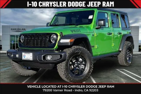Green 2026 Jeep Wrangler 4-door Willys for sale in Indio, CA