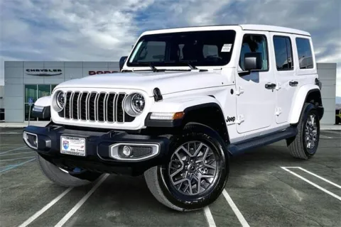 White 2026 Jeep Wrangler 4-door Sahara for sale in Indio, CA