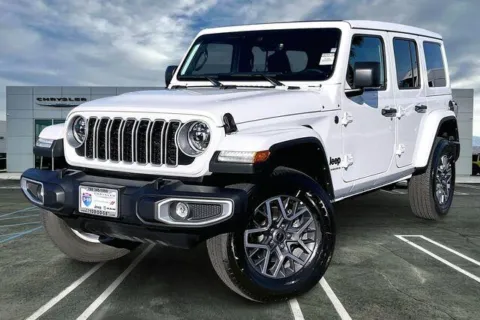 White 2025 Jeep Wrangler 4-door Sahara for sale in Indio, CA