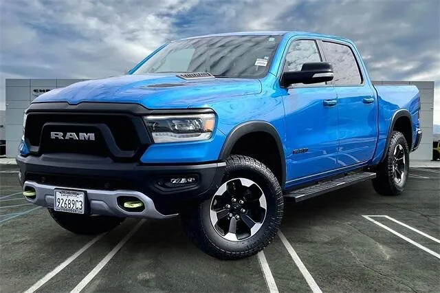 Blue 2021 Ram 1500 Rebel for sale in Indio, CA