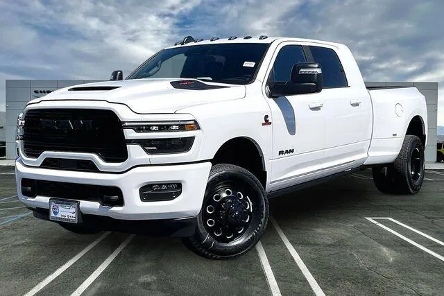 White 2026 Ram 3500 Laramie Mega Cab 4x4 6'4' Box for sale in Indio, CA
