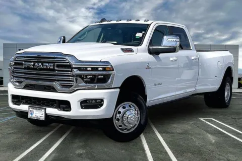 White 2026 Ram 3500 Laramie Crew Cab 4x4 8' Box for sale in Indio, CA