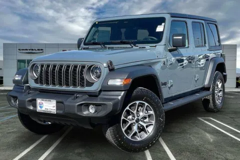 Gray 2026 Jeep Wrangler 4-door Sport S for sale in Indio, CA
