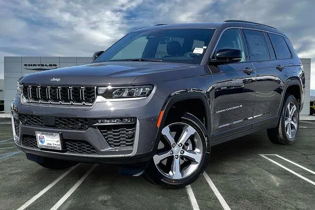 Gray 2026 Jeep Grand Cherokee L imited 4x4 for sale in Indio, CA