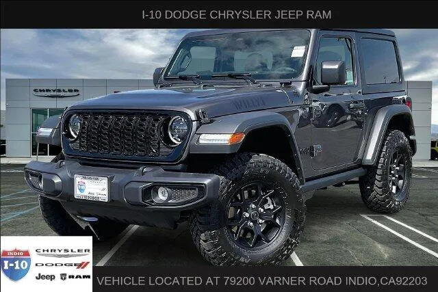 Gray 2026 Jeep Wrangler 2-door Willys for sale in Indio, CA