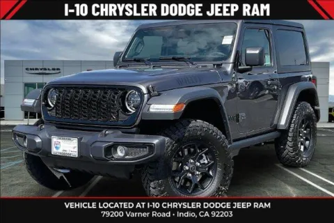 Gray 2026 Jeep Wrangler 2-door Willys for sale in Indio, CA