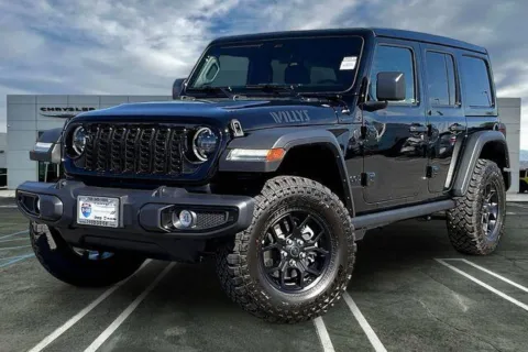 Black 2026 Jeep Wrangler 4-door Willys for sale in Indio, CA