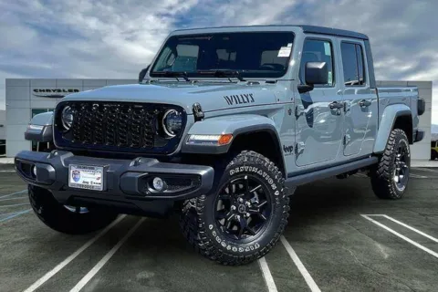 Gray 2026 Jeep Gladiator Willys 4x4 for sale in Indio, CA