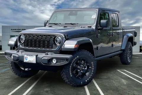 Gray 2026 Jeep Gladiator Willys 4x4 for sale in Indio, CA