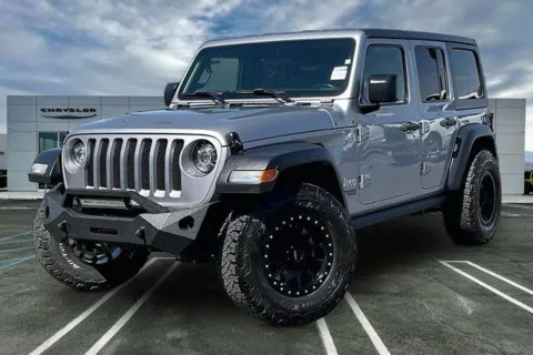 Silver 2021 Jeep Wrangler Sport S for sale in Indio, CA