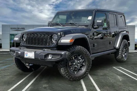 Black 2026 Jeep Wrangler 4-door Willys for sale in Indio, CA