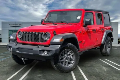 Red 2026 Jeep Wrangler 4-door Sport S for sale in Indio, CA