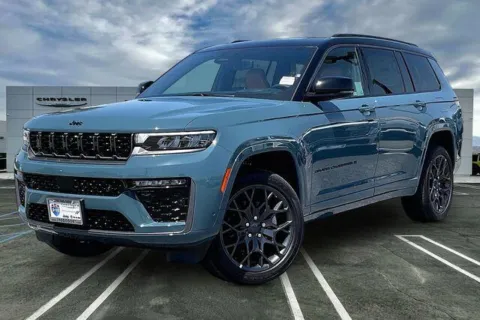 Blue 2026 Jeep Grand Cherokee L Grand Cherokee Summit 4x4 for sale in Indio, CA