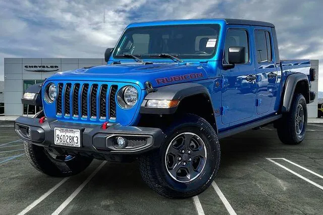 Blue 2021 Jeep Gladiator Rubicon for sale in Indio, CA