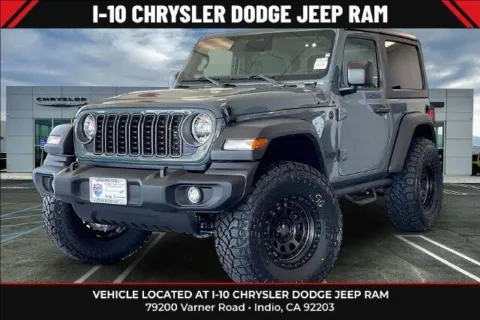 Gray 2026 Jeep Wrangler 2-door Sport S for sale in Indio, CA