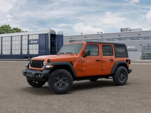 Orange 2026 Jeep Wrangler 4-door Sport S for sale in Indio, CA