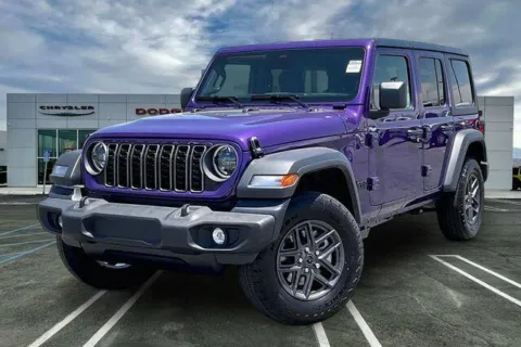 Purple 2026 Jeep Wrangler 4-door Sport S for sale in Indio, CA