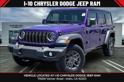 Purple 2026 Jeep Wrangler 4-door Sport S for sale in Indio, CA
