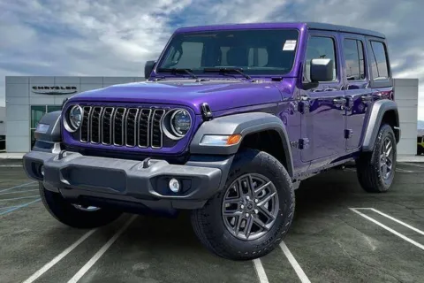 Purple 2026 Jeep Wrangler 4-door Sport S for sale in Indio, CA