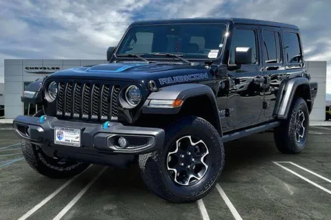 Black 2023 Jeep Wrangler 4xe Rubicon 4xe for sale in Indio, CA