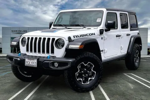 White 2023 Jeep Wrangler 4xe Rubicon 4xe for sale in Indio, CA