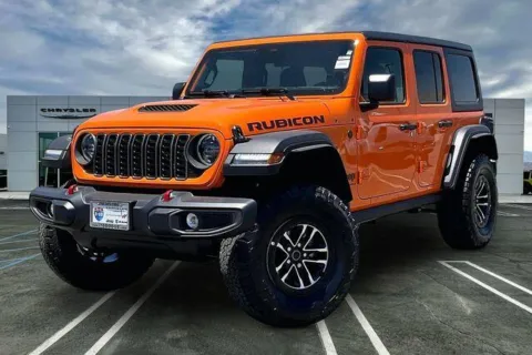 Orange 2026 Jeep Wrangler 4-door Rubicon for sale in Indio, CA