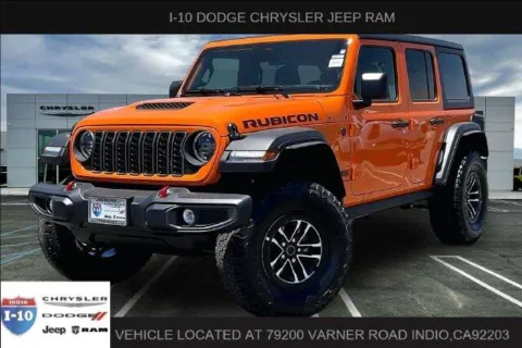 Orange 2026 Jeep Wrangler 4-door Rubicon for sale in Indio, CA
