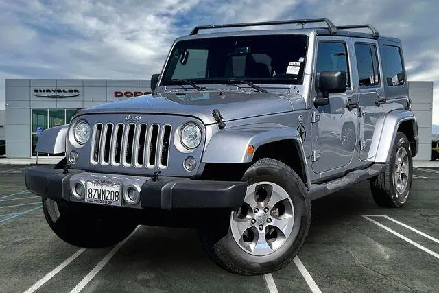 Silver 2018 Jeep Wrangler JK Unlimited Sahara for sale in Indio, CA