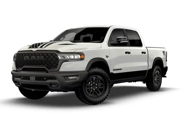 White 2026 Ram 1500 Rebel Crew Cab 4x4 5'7' Box for sale in Indio, CA